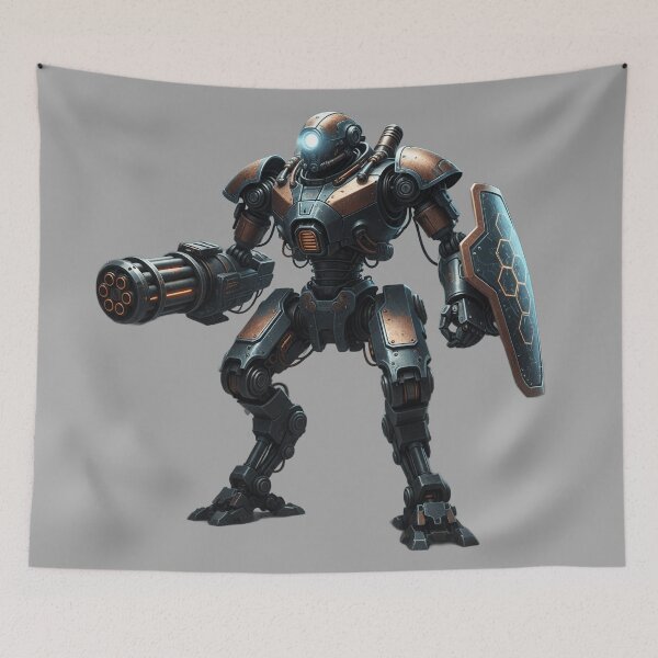 Item preview, Steampunk Heavy Armored Mech Guardian designed and sold by BounoWorld.