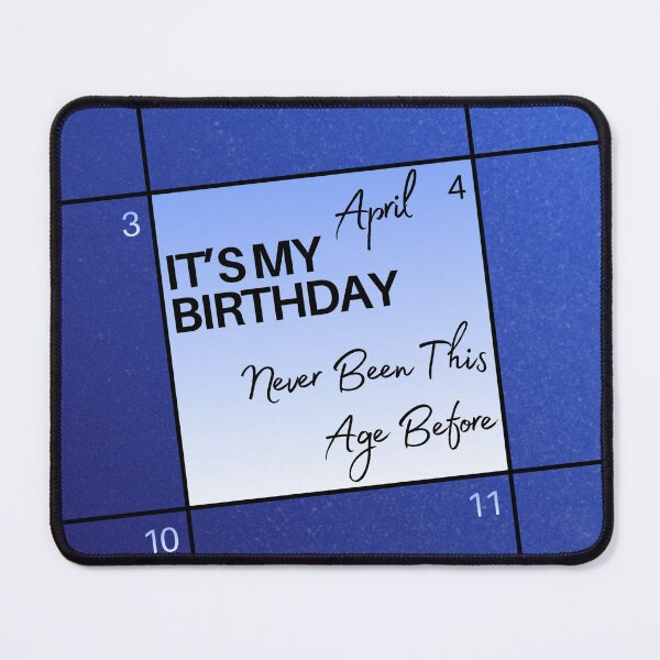 Item preview, April 4th Birthdays (with blue gradients) designed and sold by serenebookworm.
