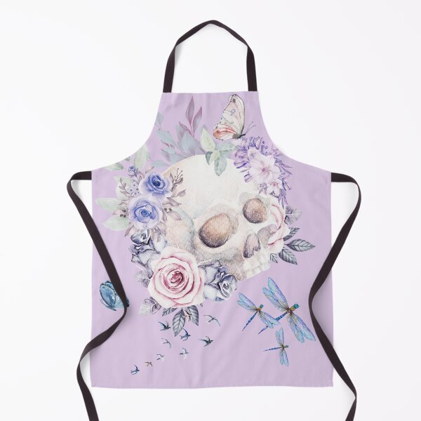 Aperçu de l'œuvre Crâne fleuri – Illustration gothique inspirée du tatouage, esthétique sombre créée et vendue par SKULLARTISTRY.