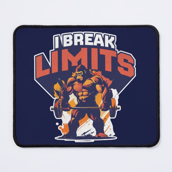 Item preview, I Break Limits Gorilla Gym Shirt – Bodybuilding Motivation T-Shirt designed and sold by Genzify.