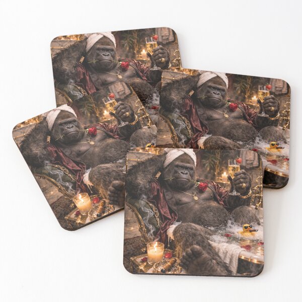 Item preview, Spa Sovereign – Gorilla Bubble Bath Portrait designed and sold by iMIGHTwearTHAT.