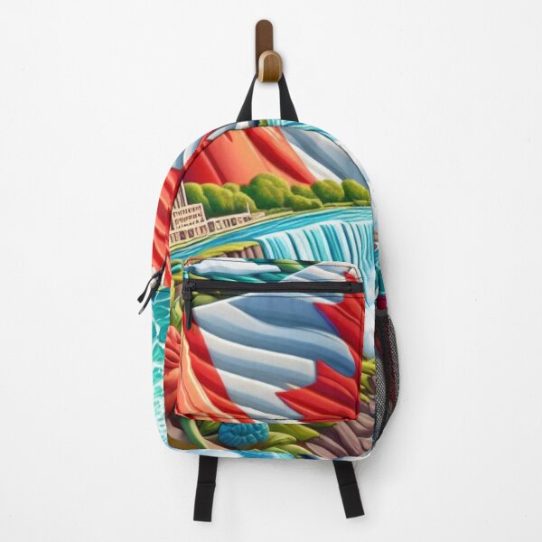 Item preview, Niagara Falls Power & Freedom – Grand Canadian Flag 3D Travel Label designed and sold by PaintMeWorld.