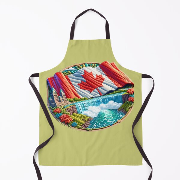 Item preview, Niagara Falls Power & Freedom – Grand Canadian Flag 3D Travel Label designed and sold by PaintMeWorld.