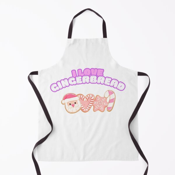 Item preview, Cute Pink I Love Gingerbread - Kawaii Christmas Cookies designed and sold by TobiasLogic.