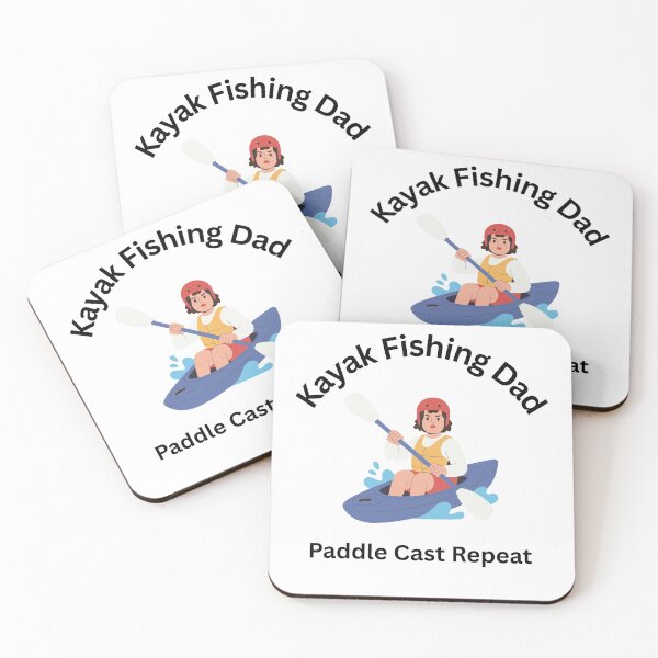 Item preview, Funny Kayak Fishing Dad Paddle Cast Repeat – Kayak Angler Gift Design designed and sold by Anasalseady.