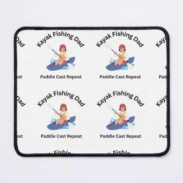 Item preview, Funny Kayak Fishing Dad Paddle Cast Repeat – Kayak Angler Gift Design designed and sold by Anasalseady.