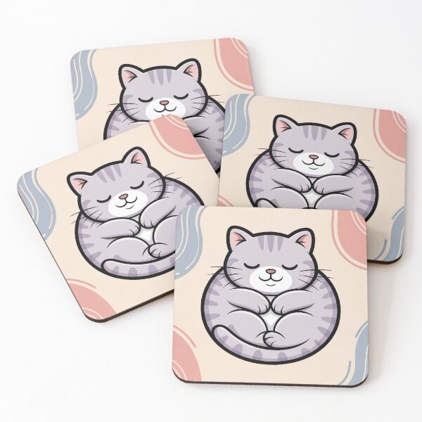Item preview, Cute Curled Cat Illustration designed and sold by Dimitrispoli.