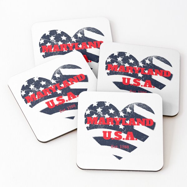 Item preview, Maryland Patriot Heart Flag designed and sold by ArtistryAlch.