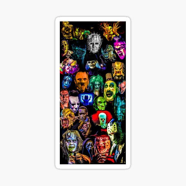 film d'horreur baddies légendes Sticker