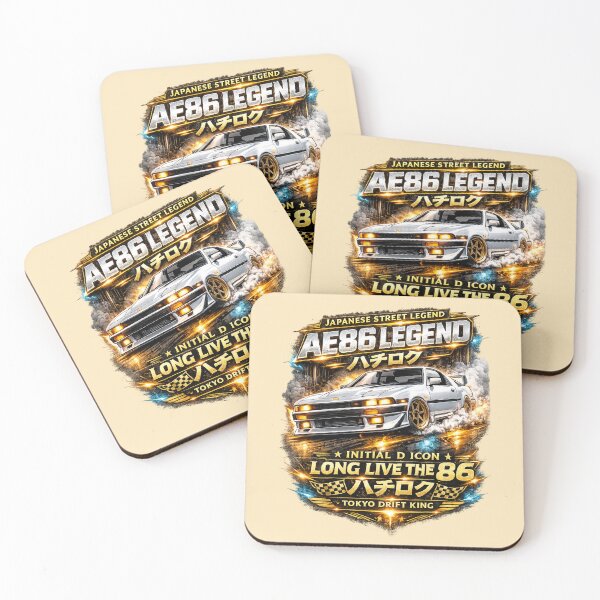Item preview, Toyota AE86 Drift Legend – Initial D Icon designed and sold by Retro Arabica.