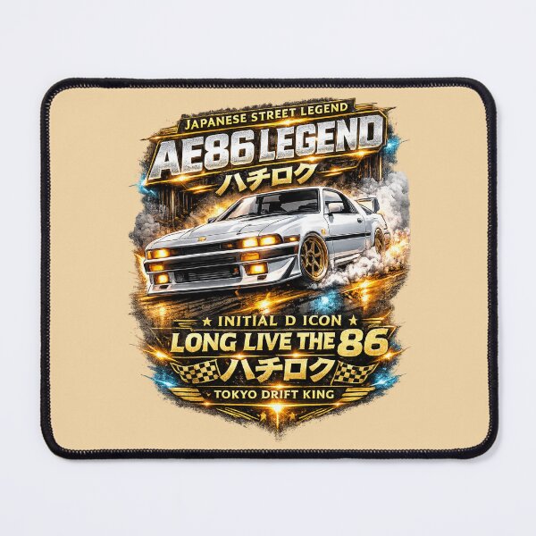 Item preview, Toyota AE86 Drift Legend – Initial D Icon designed and sold by Retro Arabica.