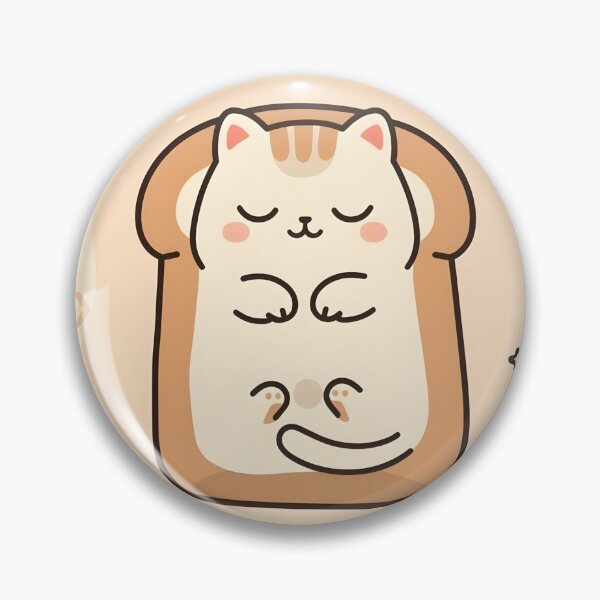 Item preview, Cozy Toast Cat Illustration designed and sold by Dimitrispoli.