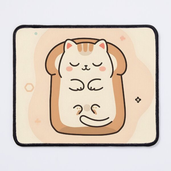 Item preview, Cozy Toast Cat Illustration designed and sold by Dimitrispoli.