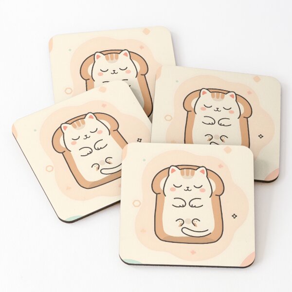 Item preview, Cozy Toast Cat Illustration designed and sold by Dimitrispoli.