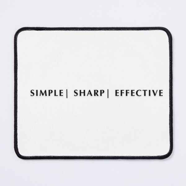 Item preview, Simple. Sharp. Effective. – Minimalist Motivation Quote | Focus & Clarity Mindset Design designed and sold by AXIS-EQUILIBRIO.