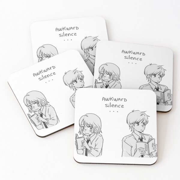 Item preview, Drawing of a girl in love with a boy, an awkward silence designed and sold by Sohhhe.