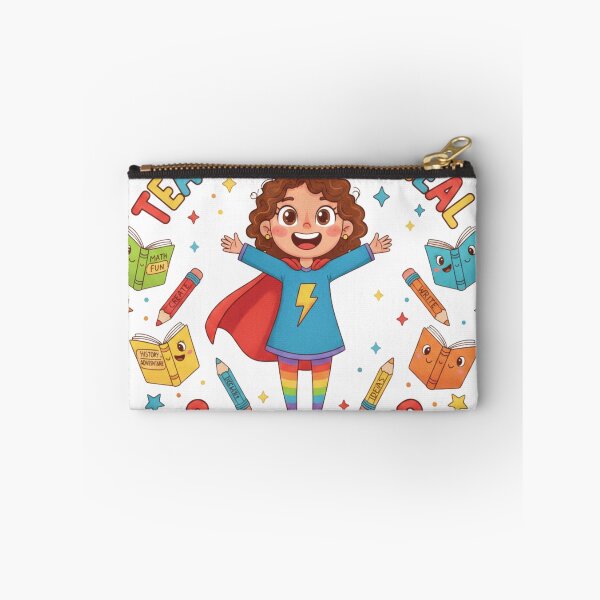 Item preview, Teaching Is The Real Superpower – Cute Teacher Hero Cartoon Illustration for Educators & Classroom Gifts designed and sold by YK SHOP.
