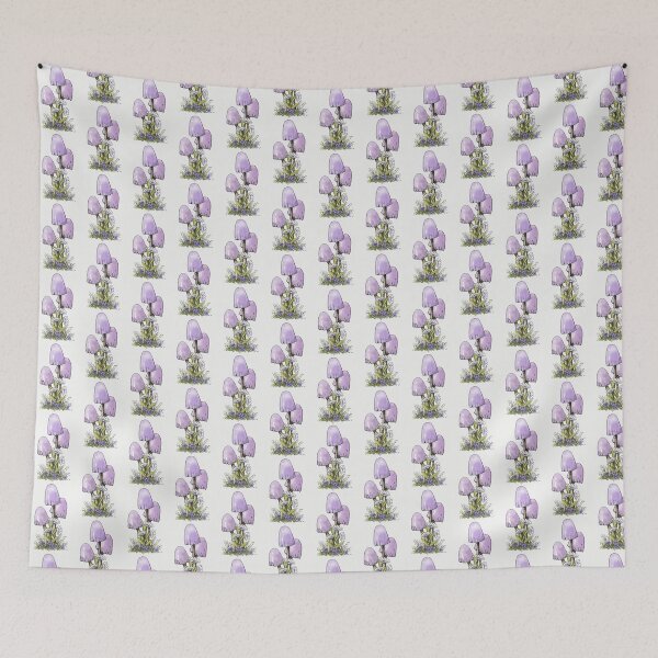 Item preview, Mushrooms, Daisies, and Periwinkles, Botanical Art designed and sold by JoyfulWhimsy.