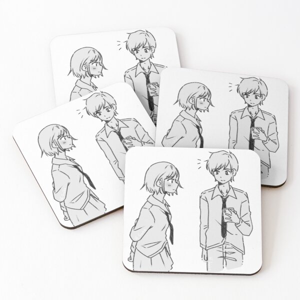 Item preview, Drawing of a girl and a boy in school designed and sold by Sohhhe.