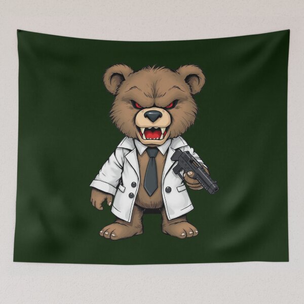 Item preview, Angry Teddy Bear designed and sold by GOODLOOKING10.