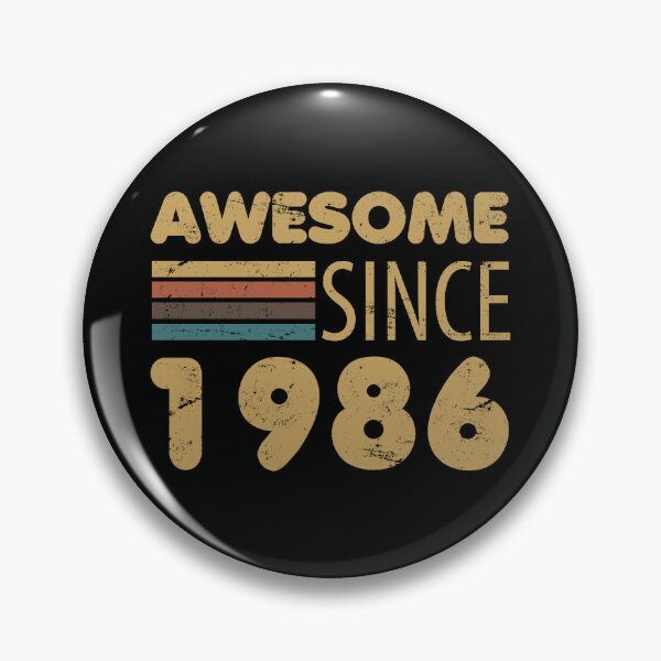 Item preview, Awesome Since 1986 40th Birthday designed and sold by thepixelgarden.