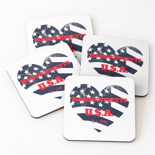 Item preview, Massachusetts Patriot Heart Flag designed and sold by ArtistryAlch.