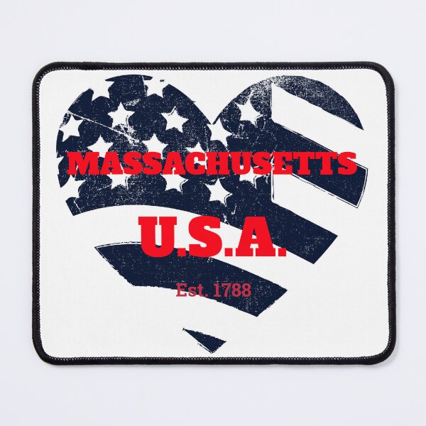 Item preview, Massachusetts Patriot Heart Flag designed and sold by ArtistryAlch.