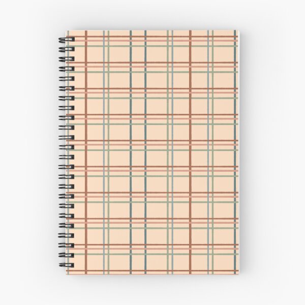 Item preview, Rustic Windowpane Plaid - Peach Rust Slate Sage Blue designed and sold by FoxfireAndCo.