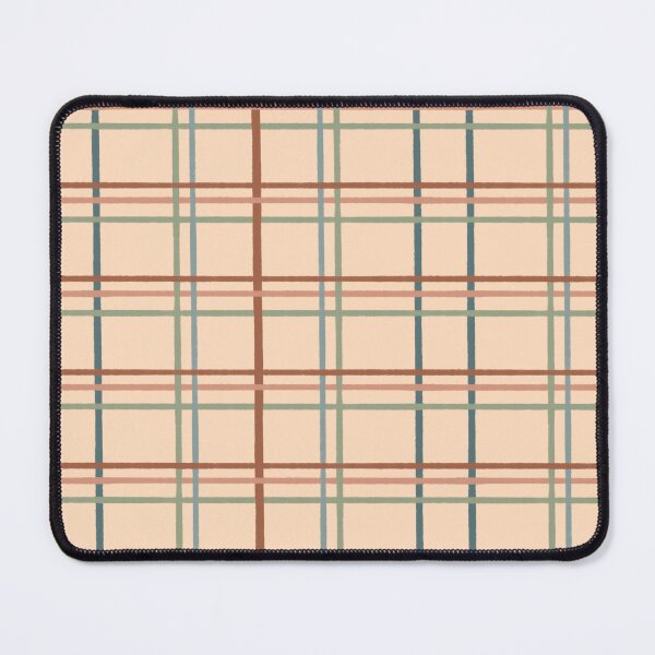 Item preview, Rustic Windowpane Plaid - Peach Rust Slate Sage Blue designed and sold by FoxfireAndCo.