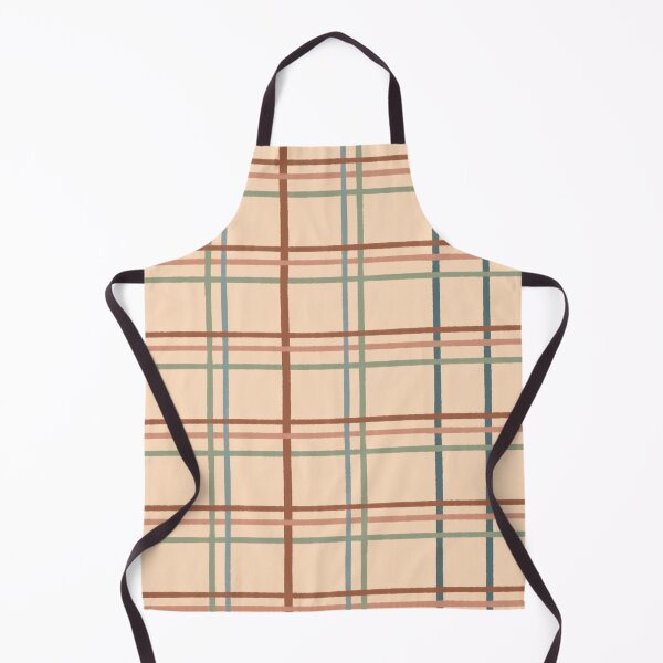 Item preview, Rustic Windowpane Plaid - Peach Rust Slate Sage Blue designed and sold by FoxfireAndCo.