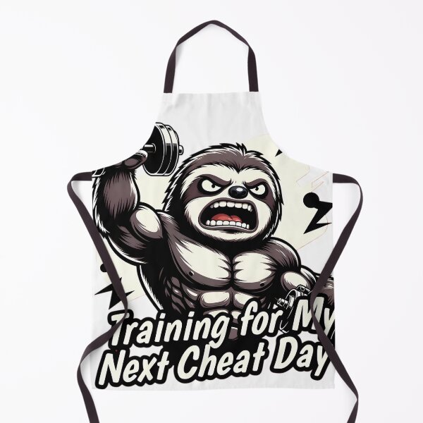 Item preview, Muscular Gym Sloth Lifting Weights Funny Illustration designed and sold by LowBattery Social Club.