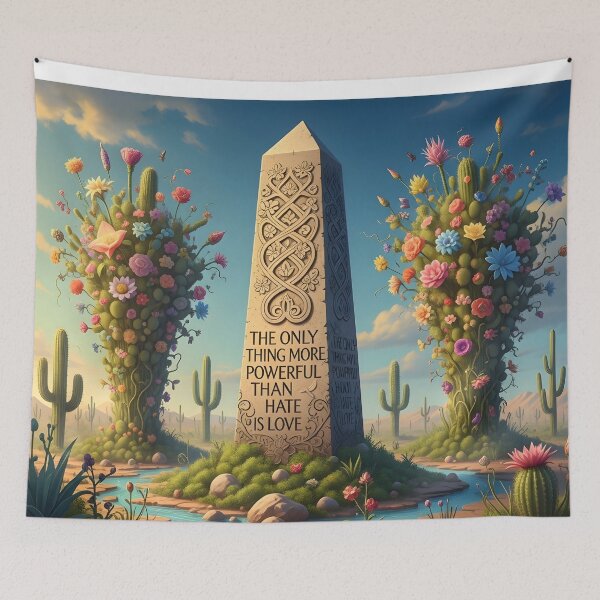 Item preview, Landscape The Only Thing More Powerful Than Hate Is Love  designed and sold by Uglyandcute.