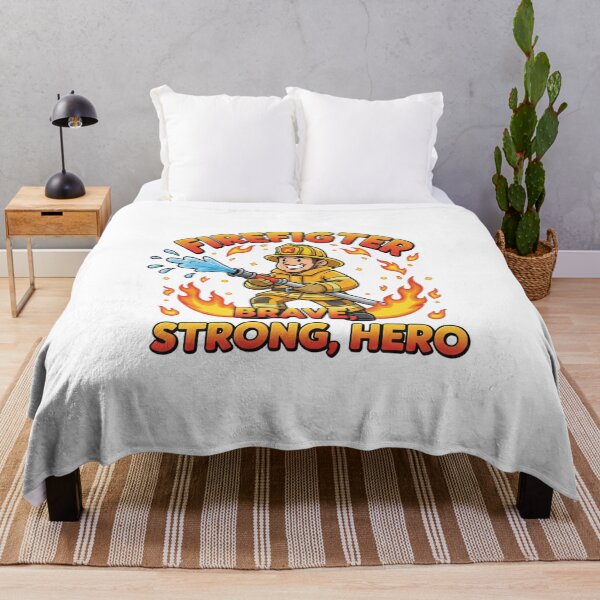 Item preview, Firefighter Brave Strong Hero – Cute Firefighter Cartoon Design for First Responders designed and sold by YK SHOP.