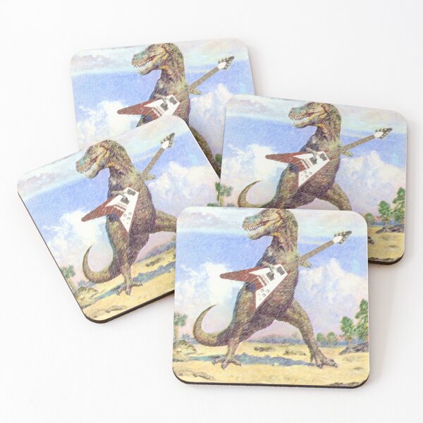 Item preview, T-Rex Rockstars: Short Arms, Big Chords oder Tyrannosaurus Shreds - Funny Dinosaur Guitarist designed and sold by charonias.
