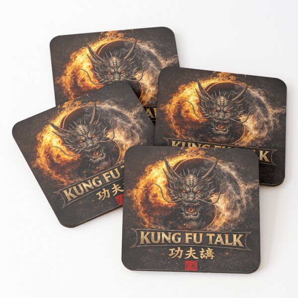 Item preview, Kung Fu Talk Podcast designed and sold by Fei Long Design Hub.