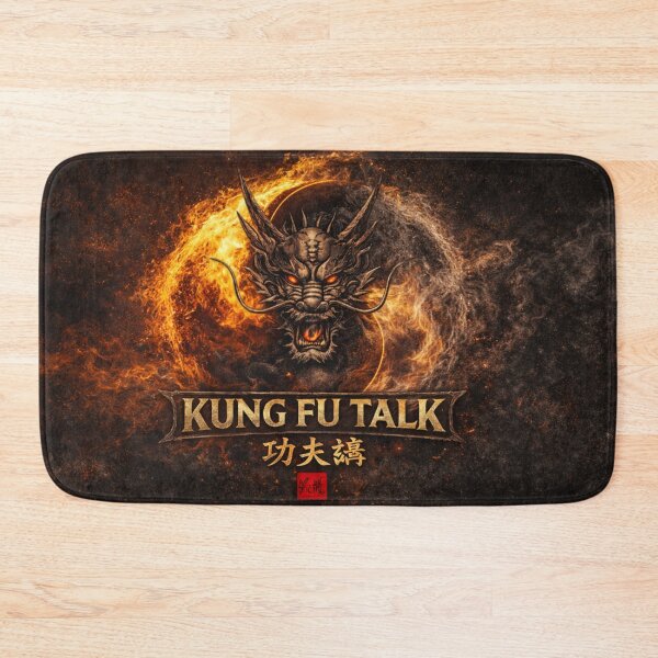 Item preview, Kung Fu Talk Podcast designed and sold by Fei Long Design Hub.