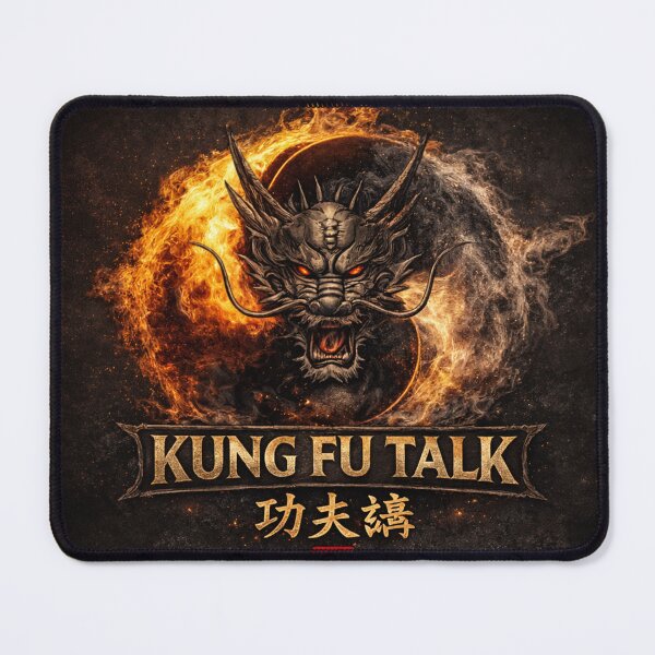 Item preview, Kung Fu Talk Podcast designed and sold by Fei Long Design Hub.
