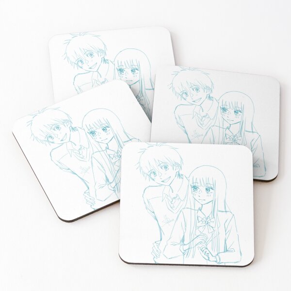 Item preview, Blue drawing of a girl and a boy designed and sold by Sohhhe.