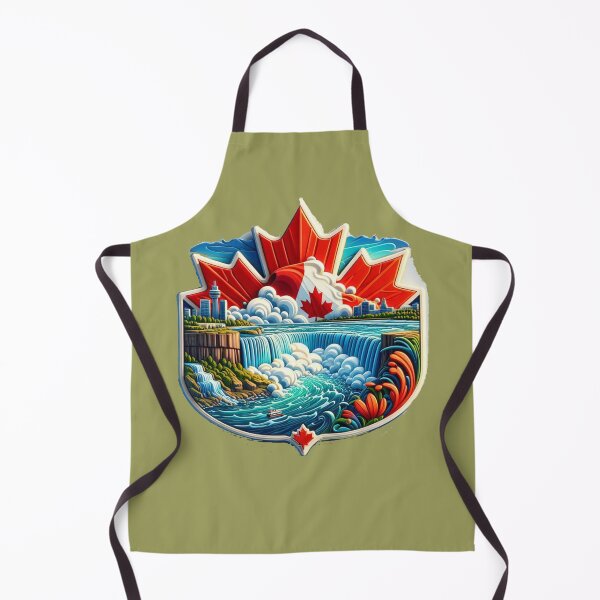 Item preview, Niagara Falls Power & Freedom – Grand Canadian Flag 3D Travel Label designed and sold by PaintMeWorld.