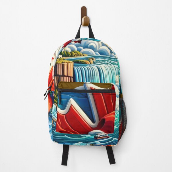 Item preview, Niagara Falls Power & Freedom – Grand Canadian Flag 3D Travel Label designed and sold by PaintMeWorld.