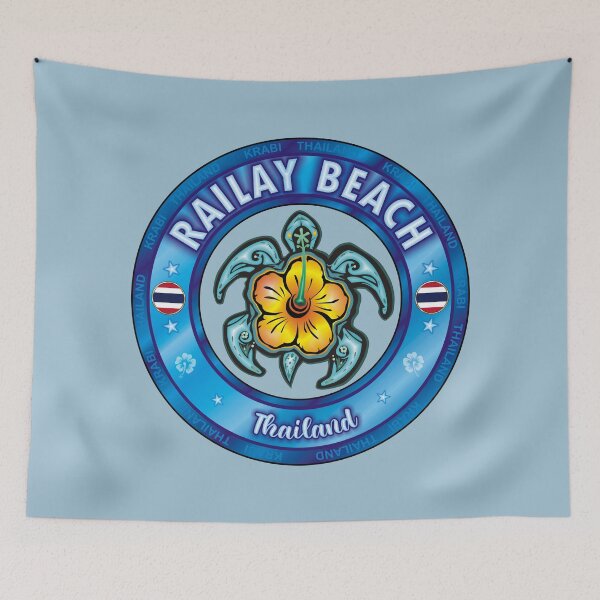 Item preview, Railay Beach Thailand sea turtle hibiscus designed and sold by studioss76.