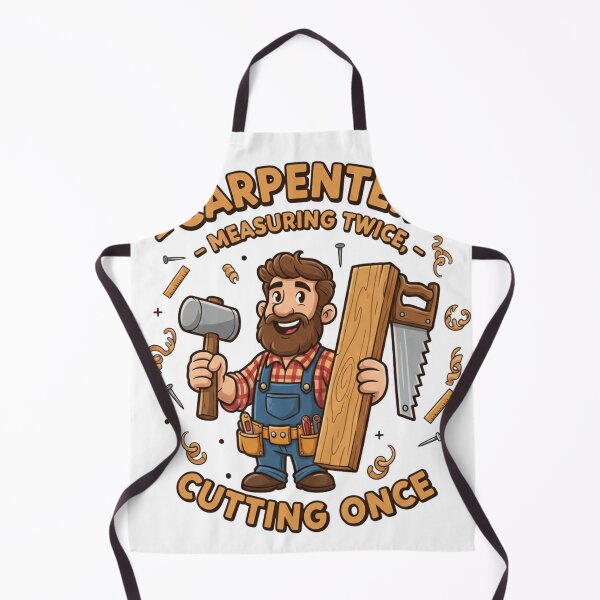 Item preview, Carpenter Measuring Twice Cutting Once T-Shirt, Woodworking Gift, Handyman Graphic Tee designed and sold by YK SHOP.