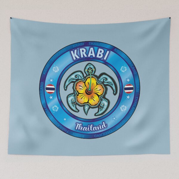 Item preview, Krabi Thailand sea turtle hibiscus designed and sold by studioss76.