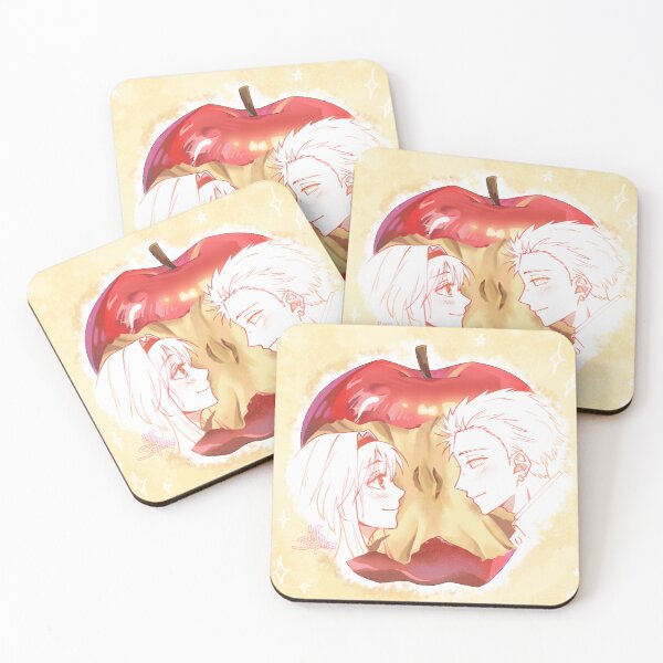 Item preview, Illustration of a girl and a boy with an apple designed and sold by Sohhhe.