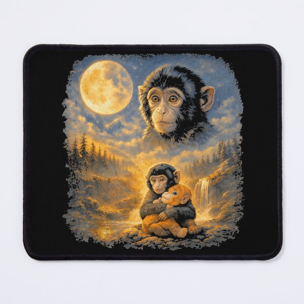 Item preview, Punch Monkey Moon 90s Retro Animal Vintage designed and sold by IdealDo.
