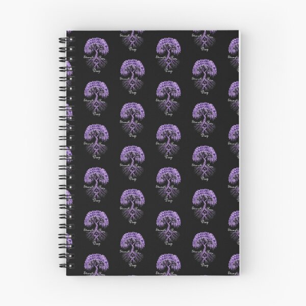 Item preview, Strength Runs Deep Purple Ribbon Tree of Life Awareness designed and sold by tamdevo1.