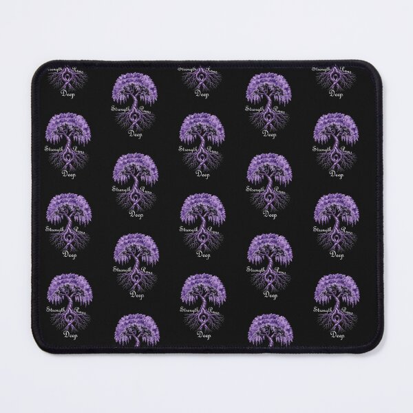Item preview, Strength Runs Deep Purple Ribbon Tree of Life Awareness designed and sold by tamdevo1.