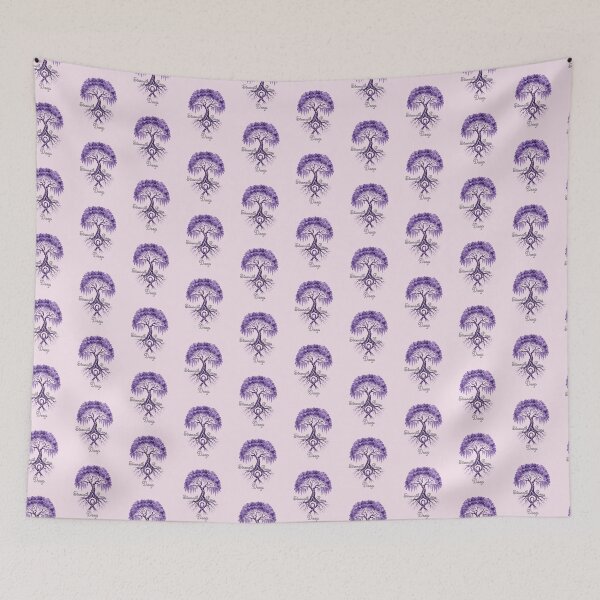 Item preview, Strength Runs Deep Purple Ribbon Tree of Life Awareness designed and sold by tamdevo1.