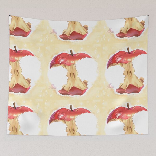 Item preview, Illustration of an apple with a silhouette of a girl and a boy designed and sold by Sohhhe.