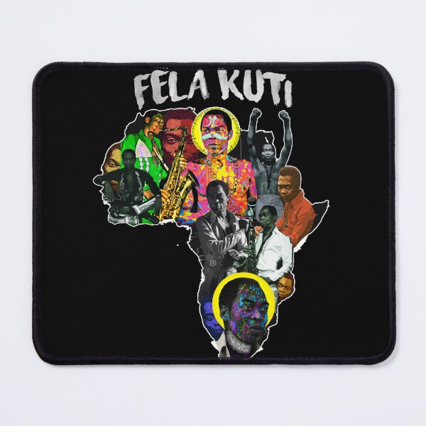 Item preview, Fela Kuti - Pan-African map collage designed and sold by Youngkev-arts.